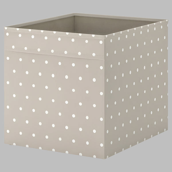 IKEA DRONA Box, beige/dotted, fit KALLAX