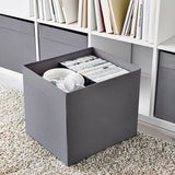 IKEA DRONA Box, dark grey, fit KALLAX