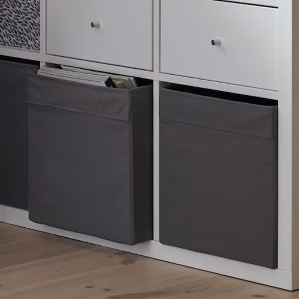 IKEA DRONA Box, dark grey, fit KALLAX