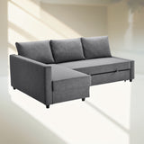 IKEA FRIHETEN Corner sofa-bed with storage, dark grey