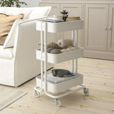 IKEA RASKOG Trolley, white, 35x45x77 cm