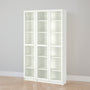 IKEA BILLY Bookcase with glass doors, white, 120x30x202 cm