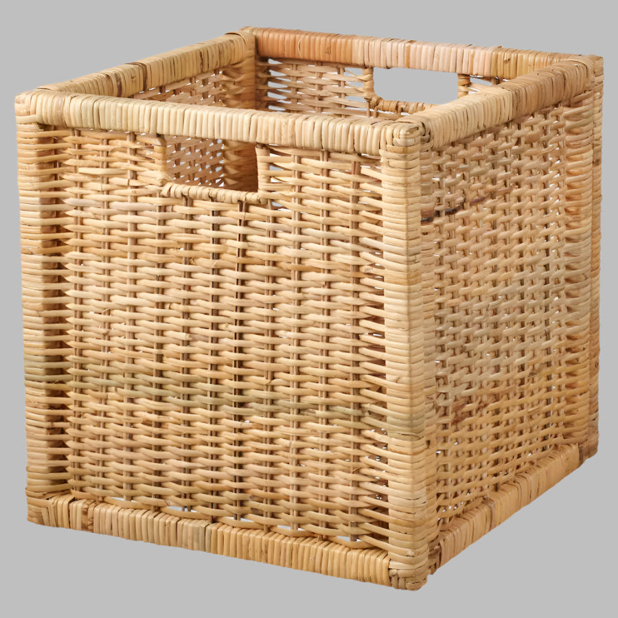 IKEA BRANAS Basket, rattan, 32x34x32 cm, fit KALLAX