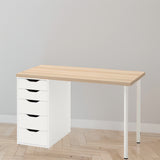 IKEA LAGKAPTEN / ALEX Desk, oak/white, 120x60 cm