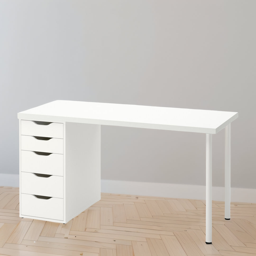 IKEA LAGKAPTEN / ALEX Desk, white, 140x60 cm