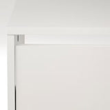 IKEA BISSA Shoe cabinet with 2 doors, white, 49x28x93 cm