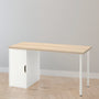 IKEA LAGKAPTEN / ALEX storage Desk, oak/white, 140x60 cm