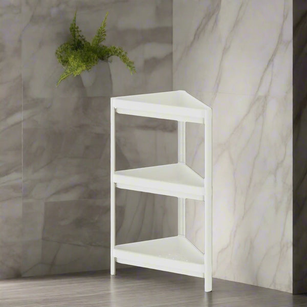 IKEA VESKEN Corner shelf unit, white, 33x33x71 cm