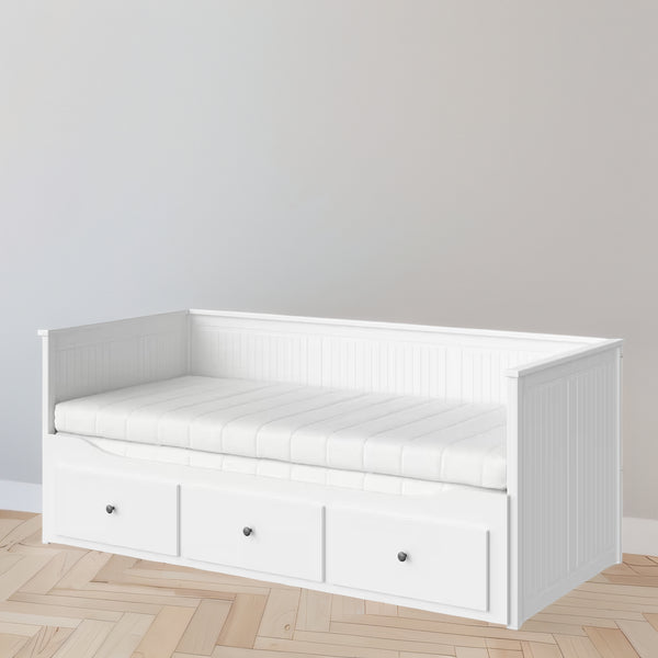 IKEA HEMNES Day-bed/2 mattresses, white, 80x200 cm