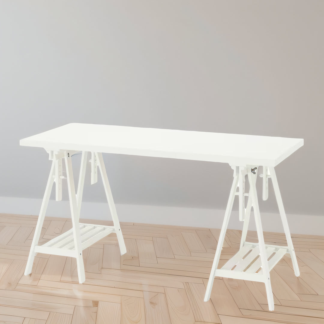 IKEA LAGKAPTEN / MITTBACK Desk, white, 140x60 cm