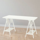 IKEA LAGKAPTEN / MITTBACK Desk, white, 140x60 cm