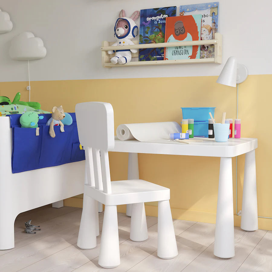 IKEA MAMMUT Children's table, white, 77x55 cm