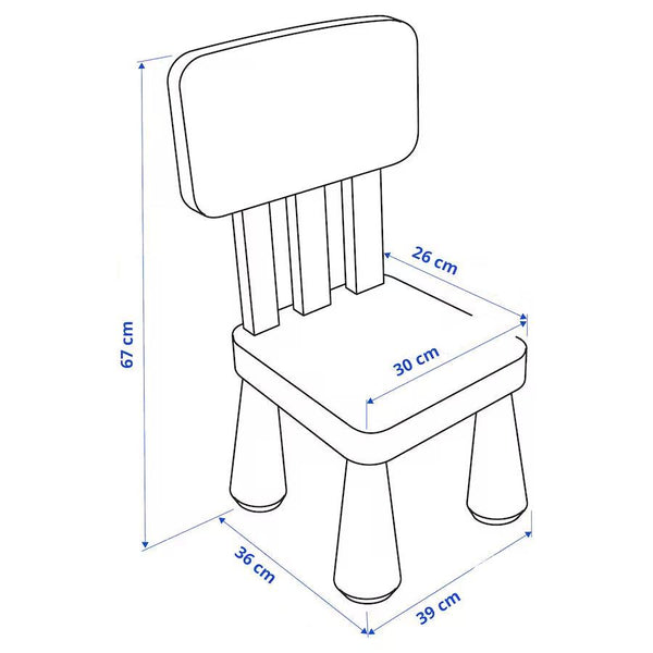 IKEA MAMMUT Children's chair, white