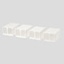 IKEA SKUBB shoe box, 4 pack/white, 22x34x16 cm