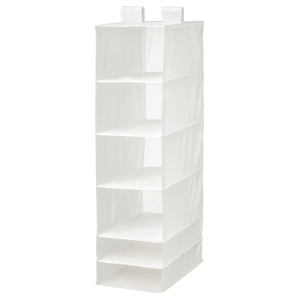 IKEA SKUBB Storage with 6 compartments, white, 35x45x125 cm