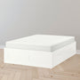 IKEA BRIMNES Bed with 4 drawers, white, Queen