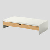 IKEA ELLOVEN Monitor stand with drawer, white, 47x26 cm