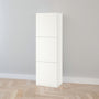 IKEA BESTA Shelf unit with 3 doors, white, 60x42x193 cm