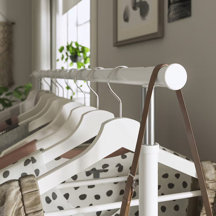 IKEA RIGGA clothes rack, white