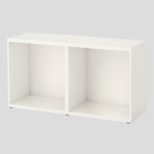 IKEA BESTA Sideboard w 2 doors/2 drawers, white, 180x42x74 cm