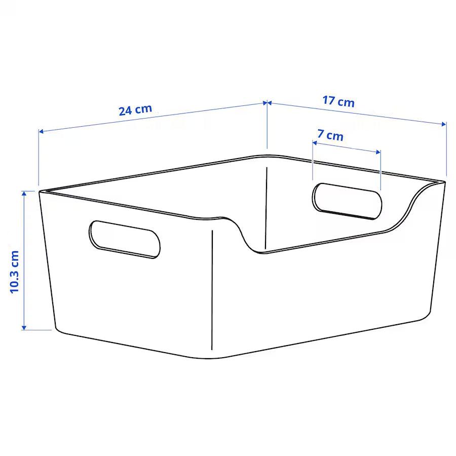 IKEA UPPDATERA Box, white, 24x17 cm