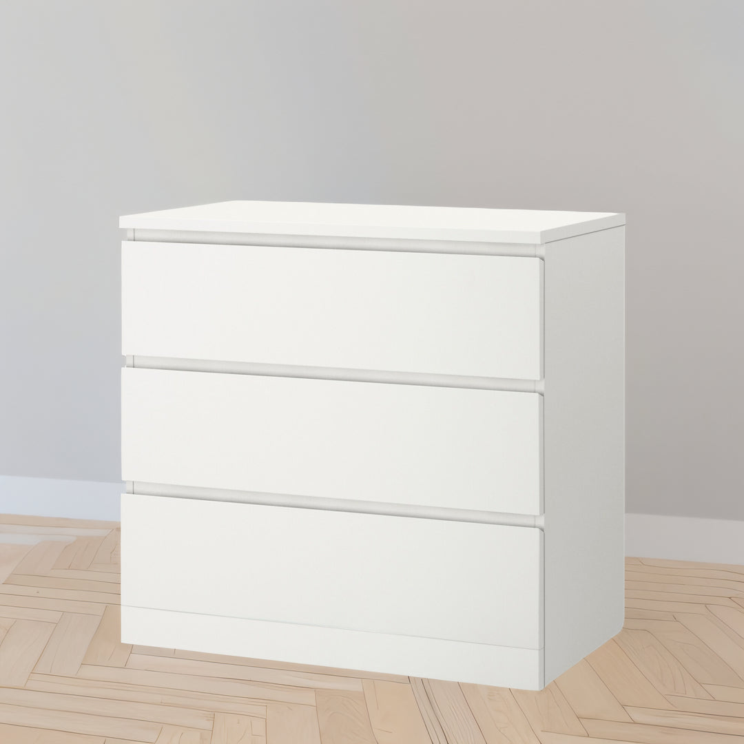 IKEA MALM Chest of 3 drawers, white, 80x78 cm