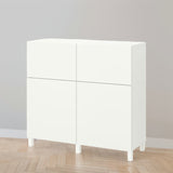 IKEA BESTA Cabinet w 2 doors/2 drawers, white,120x42x112 cm