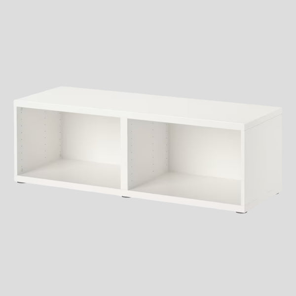 IKEA BESTA Wall-mounted cabinet with 2 doors, white, 120x42x38 cm