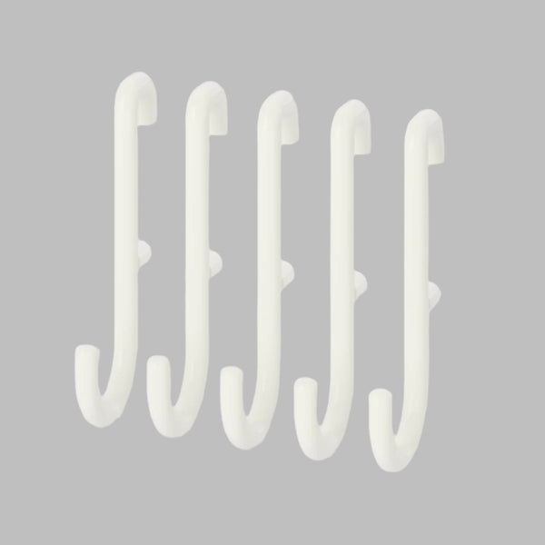 IKEA SKADIS hook, white, 5 pack