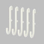 IKEA SKADIS hook, white, 5 pack