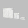 IKEA SKADIS Storage basket, set of 3, white