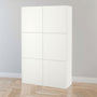 IKEA BESTA Cabinet with 6 doors, white, 120x42x193 cm