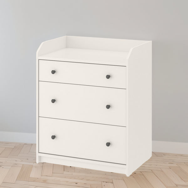 IKEA HAUGA Chest of 3 drawers, white, 70x84 cm