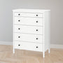 IKEA KOPPANG Chest of 5 drawers, white, 90x114 cm