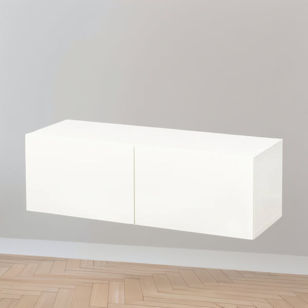 IKEA BESTA Wall-mounted cabinet with 2 doors, white, 120x42x38 cm