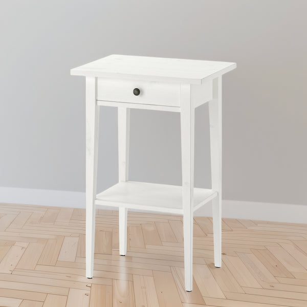 IKEA HEMNES Bedside table, white stain, 46x35 cm