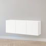 IKEA BESTA Wall-mounted cabinet with 3 doors, white, 180x42x64 cm