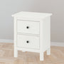 IKEA HEMNES Chest of 2 drawers, white stain, 54x66 cm