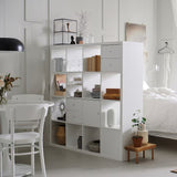 IKEA KALLAX Shelving unit 4x4, white, 147x147 cm