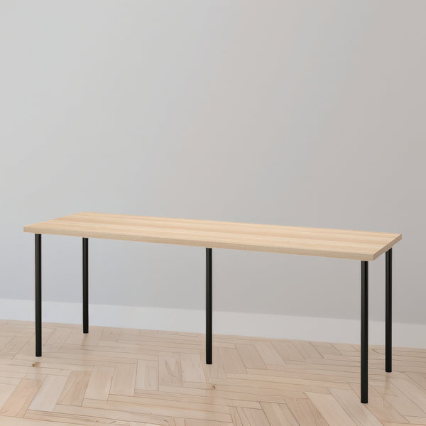 IKEA LAGKAPTEN / ADILS Desk, 200x60 cm, oak/black