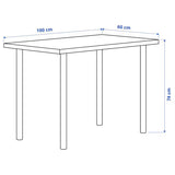 IKEA LINNMON / ADILS Table, white, 100x60 cm