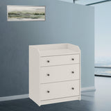 IKEA HAUGA Chest of 3 drawers, white, 70x84 cm