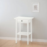 IKEA HEMNES Bedside table, white stain, 46x35 cm