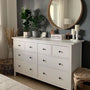 IKEA HEMNES Chest of 8 drawers, white stain, 160x96 cm