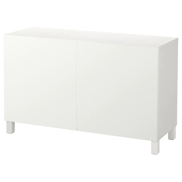 IKEA BESTA Storage combination with doors, white, 120x42x74 cm