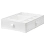 IKEA SKUBB box with compartments, white, 44x34x11 cm
