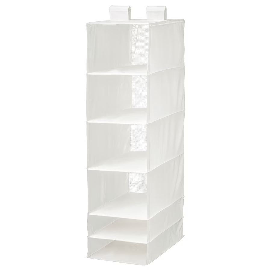 IKEA SKUBB storage with 6 compartments, white, 35x45x125 cm