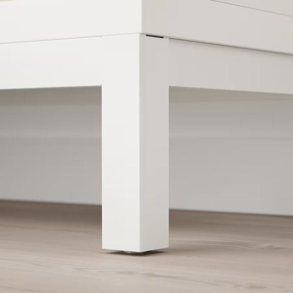 IKEA KALLAX Shelving with underframe, white, 147x129 cm