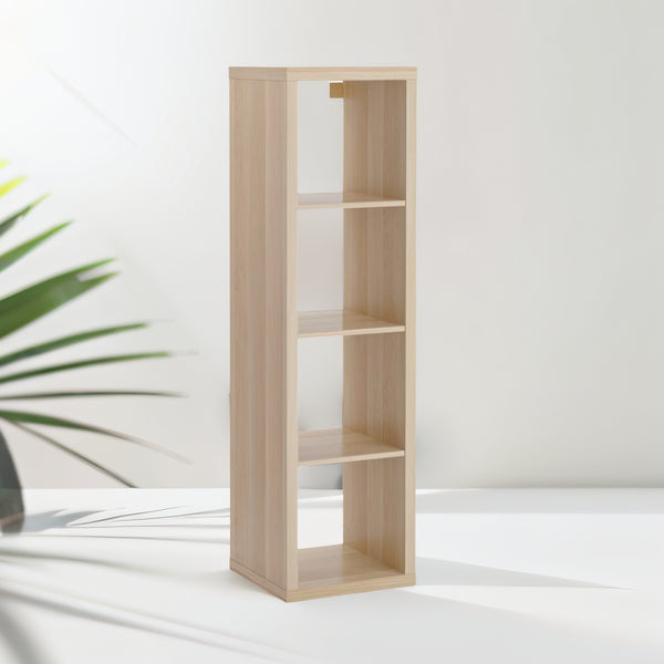 IKEA KALLAX Shelving unit 1x4, oak effect, 42x147 cm