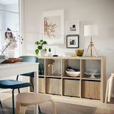 IKEA KALLAX Shelving unit 4x2, oak effect, 77x147 cm